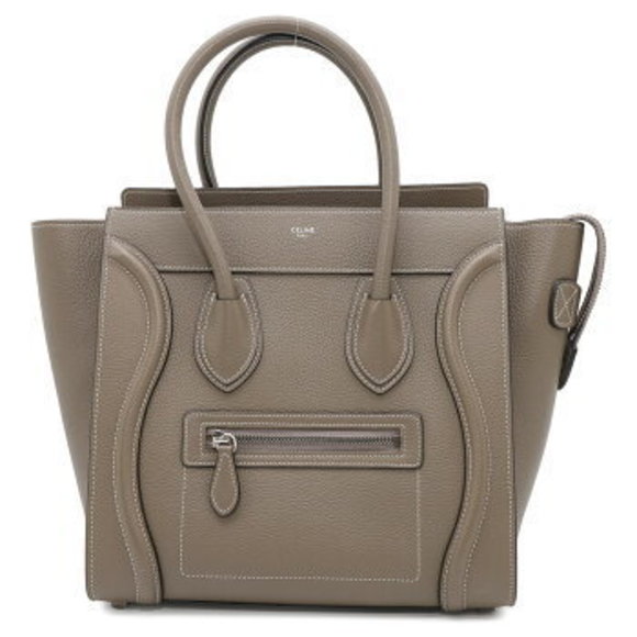 Celine Luggage Leather Handbag Greige - Picture 1 of 8